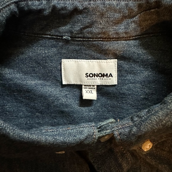 Sonoma Denim Button Down Shirt - Picture 2 of 3